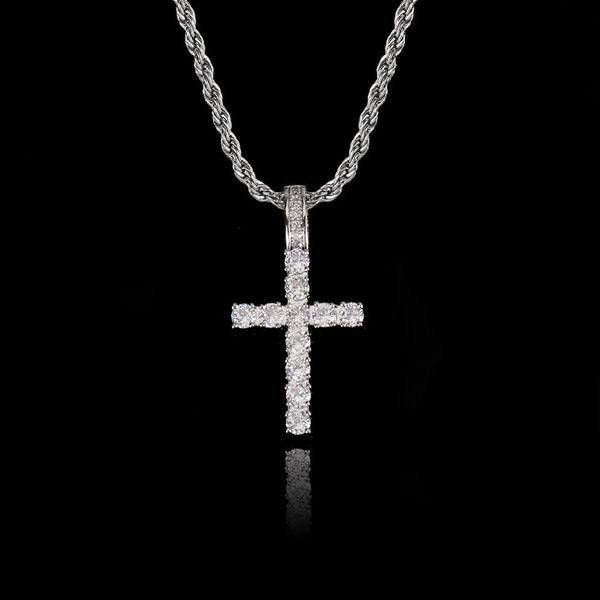

cross personality alloy hip pendant hop necklace trend couple necklaces, Silver