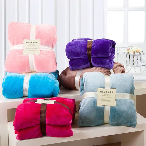 

solid color flannel coral fleece blanket blankets for beds children blanket bed the summer sofa throw bedspread on winter