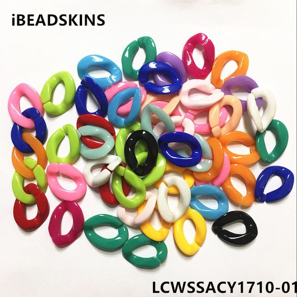

new arrival 23x17mm solid acrylic opening oval-shape chain beads for jewelry making(design as shown) 200930, Black