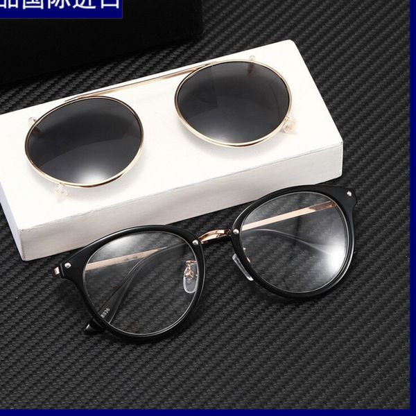 

channel net red women round punk glasses men's steam sunglasses, White;black