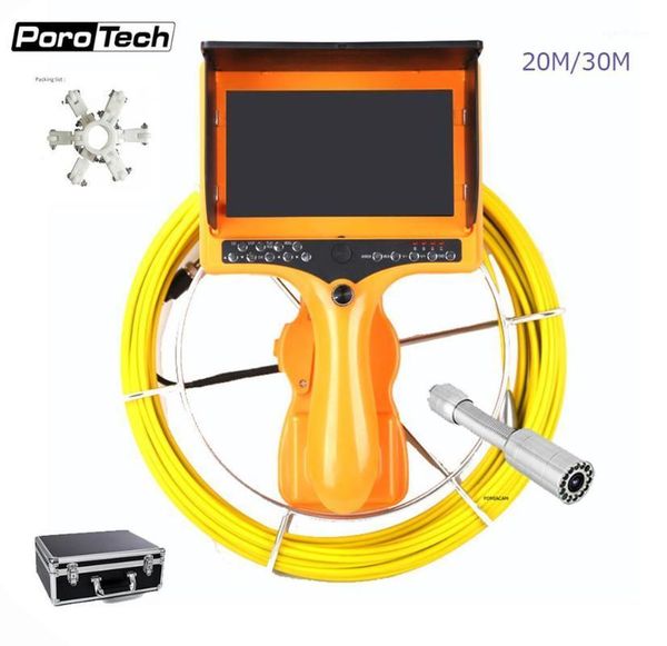 

cameras 20m/30m dhl handheld sewer camera with distance counter dvr portable endoscope inspection 7inch 1000tvl1