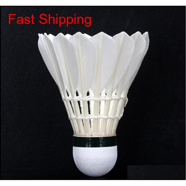 

12pcs/lot for 500 badminton goose feather shuttlecock speed 77 durable badminton ball for t qylxkx yh_pack