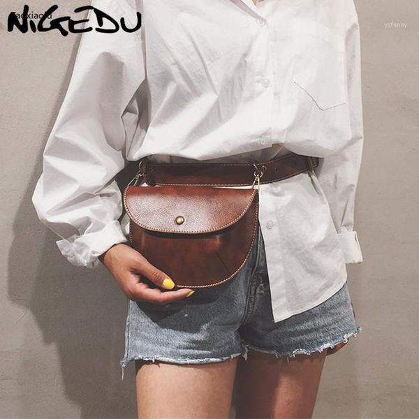 

waist bags multifunction women belt bag vintage fanny pack leather phone pouch female girls messenger wallet1