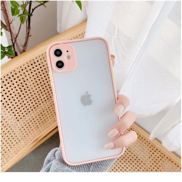 

matte shockproof phone case for iphone 12 11 pro xr x xs max se2 6s 6 8 7 plus soft bbyvcf