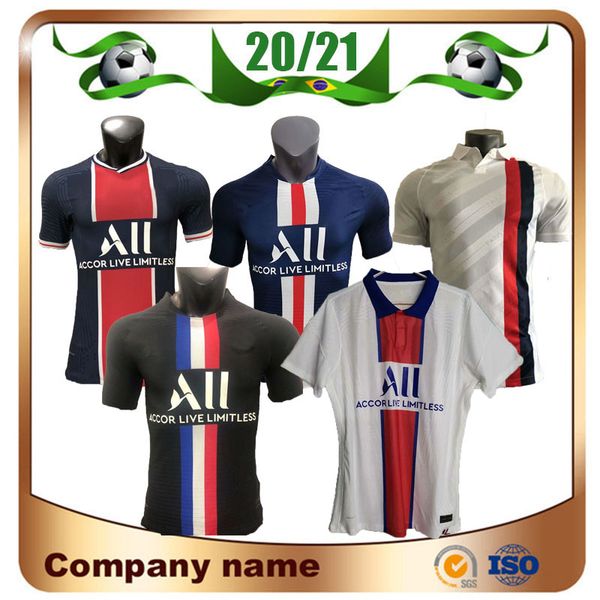 

20/21 домашняя версия игрока # 7 mbappe soccer jersey 2020 paris третий вариант # 10 neymar jr футбол футбол verratti cavani футбольная форм, Black;yellow