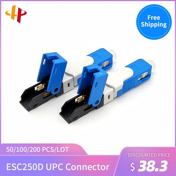 

fiber optic equipment promotion ftth esc250d upc single-mode sc /upc quick fast field assembly connector1