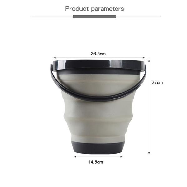 

promotion folding bucket sile bucket for fishing car wash outdoor fishing supplies bathroom kitchen camp bu bbypno
