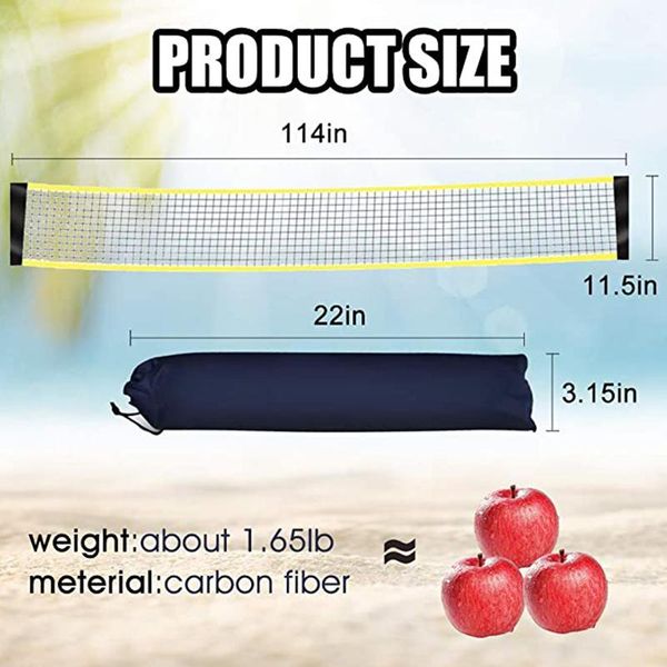 

portable badminton net с подставкой для переноски сумки складной волейбол теннис бадминтон чистый кадр поддержки простая настройка для наруж