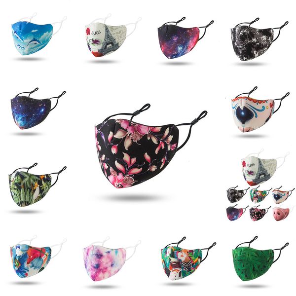 

new designer women fashion black face masks dustproof breathable reusable adjustable ear buckle mask 3 ns83i