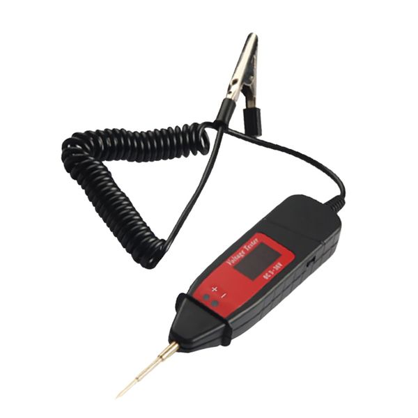 

car digital lcd electric voltage test pen probe detector tester led light k10176