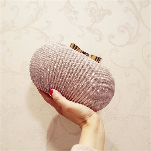 

fashion women ruched evening ladies party wedding bride wallet day clutch makeup bags crossbody bag y201224