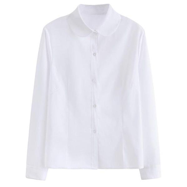 

women's blouses & shirts womens retro lolita shirt plus size 5xl long sleeve office ladies work wear summer school girls blouse oversiz, White