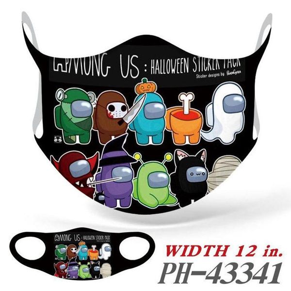 

среди нас игра cosplay party masks мультфильм ледяной шелковый дизайнер маска лицо дышащая многоразовая моющаяся пылезащитная мода факс унис