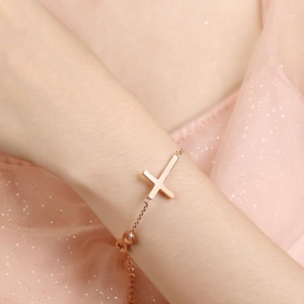 

temperament charm brilliant adjustable cross heart bow bracelets jewelry bangle bracelets for women jewelry accessories1, Black