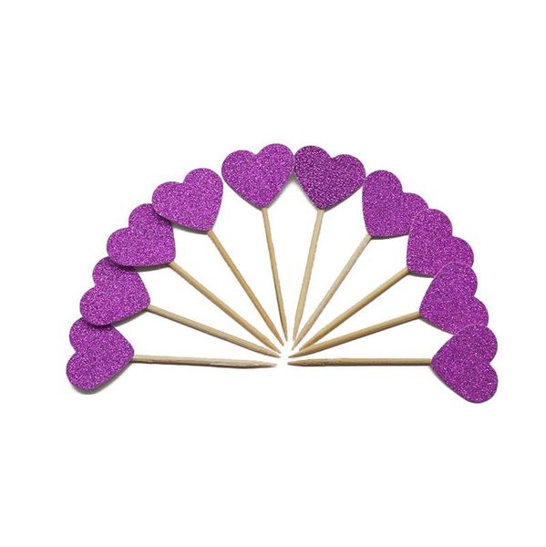 

20 шт. мини сердца кекс топперы ко дню рождения торт топпер украшать выбирать детей день рождения свадьба украшения детские душевые вручает