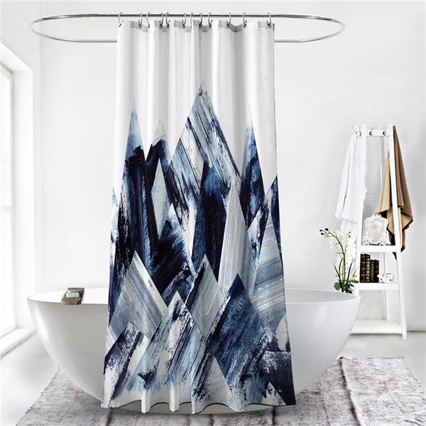 

shower curtains 180*180cm fashion letter digital printing curtain bathroom easy clean waterproof supplies