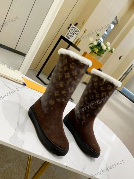 

snow boots women's trefoil chestnut black brown pink navy blue gray red fashion classic ankle boots shoes women winter short boots