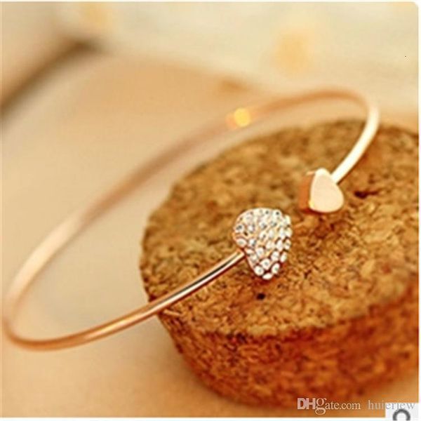 

heart new fashion love cuff bangle bracelet jewelry charm bracelets