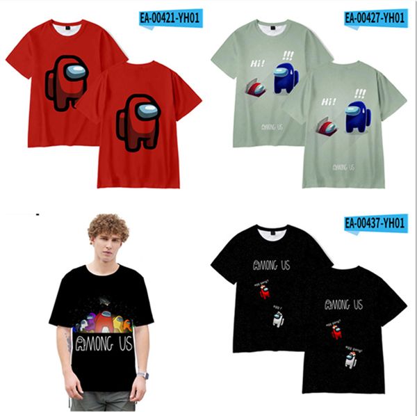

new among us kids t-shirt print girls funny clothes boys costume children 2021 summer game kids clothes tshirts, White