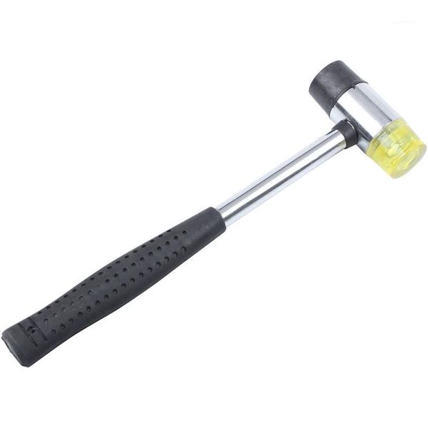 

double faced soft mallet rubber hammer glazing window beads tool steel handle install hammer household tool1