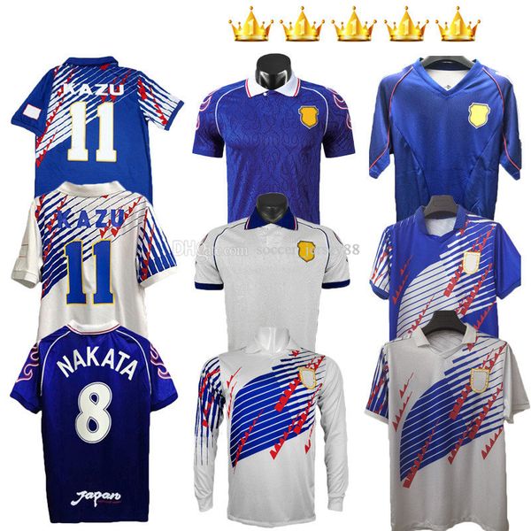 

2002 1994 japan nakata mens soccer jerseys 1998 98 99 soma akita okano kawaguchi retro home away football shirt kazu hattori uniforms, Black;yellow