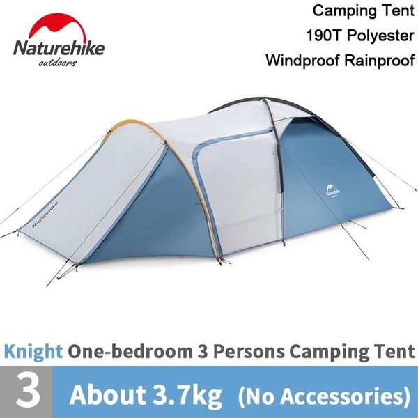 

tents and shelters naturehike 190t polyester 150d oxford cloth double layer lightweight waterproof family picnic self-driving hiking camping