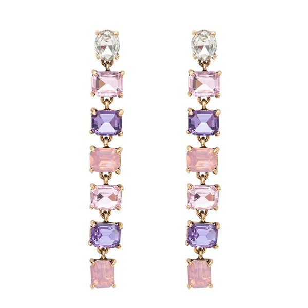 

новая мода handmade crystal hrinestone серьги для женщин длинные цепные сплавы bohemia роскошные серьги девушки ювелирные аксессуары, Silver