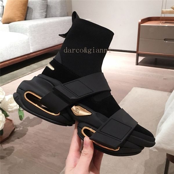 

2020 autumn womens running shoes ankle boot socks shoes with the high-elastic boots women sports shoes 34-40 lj201030, Black