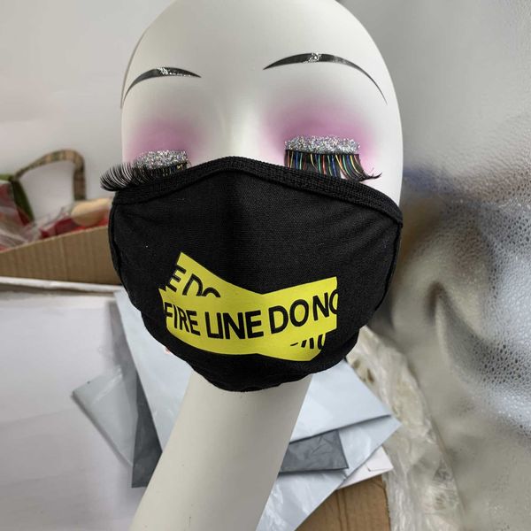 

black facial expression mask pure cotton products thickened mask animal cartoon personality expression fashion