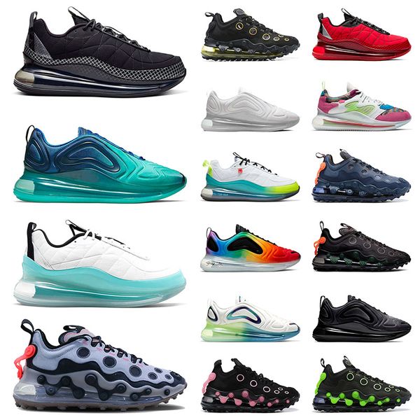 

720s 818 ispa obj running shoes for mens womens triple black white bubble pack men women trainers sports sneakers size eur 36-45