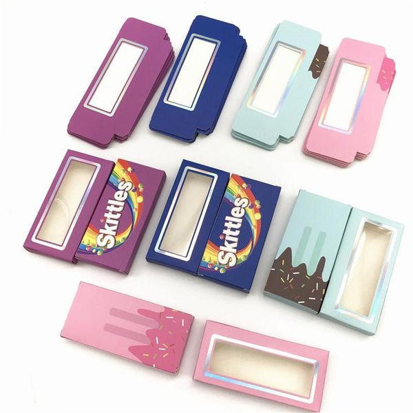 

false eyelashes eyelash packaging box wholesale 3d mink lashes bulk empty 25mm cases paper