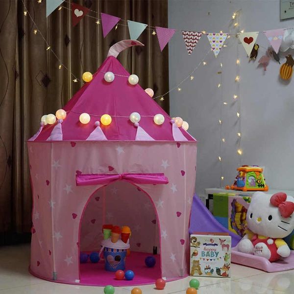 

play tent portable foldable tipi prince folding tent children boy cubby play house kids gifts outdoor toy tents castle