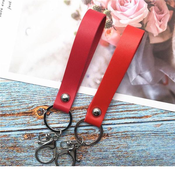 

lanyard neck strap lanyards for keys pu keychain car llavero simple men and women usb badge color qylrbj