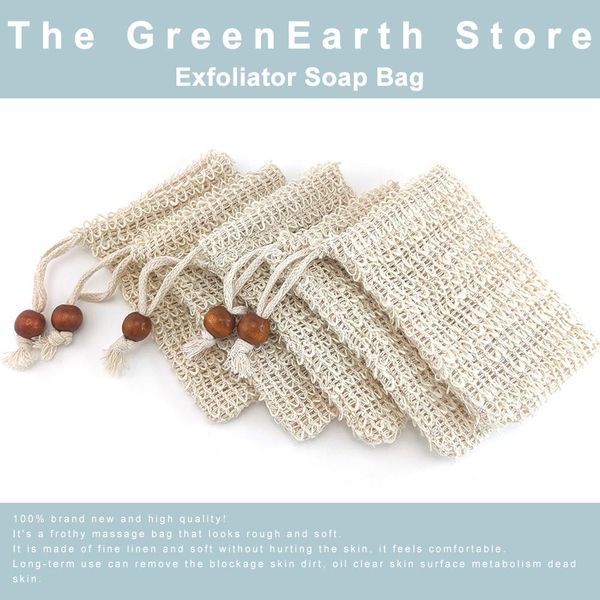 

5 шт. натуральный exholiator sisal sweal bag blister pape maker ramie волокно сетки мыло магазин fromt bubble maker mesh net bag saver wmtsr