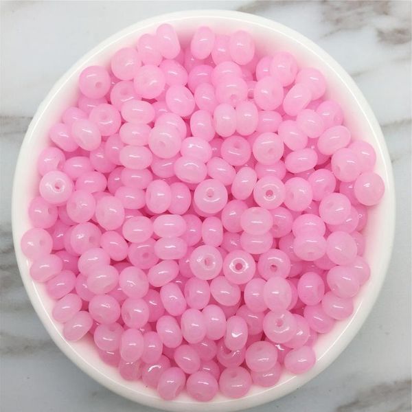 

diy 50pcs 6mm glass oblate pearl spacer loose beads pattern jewelry making craft d sqcjap, Black