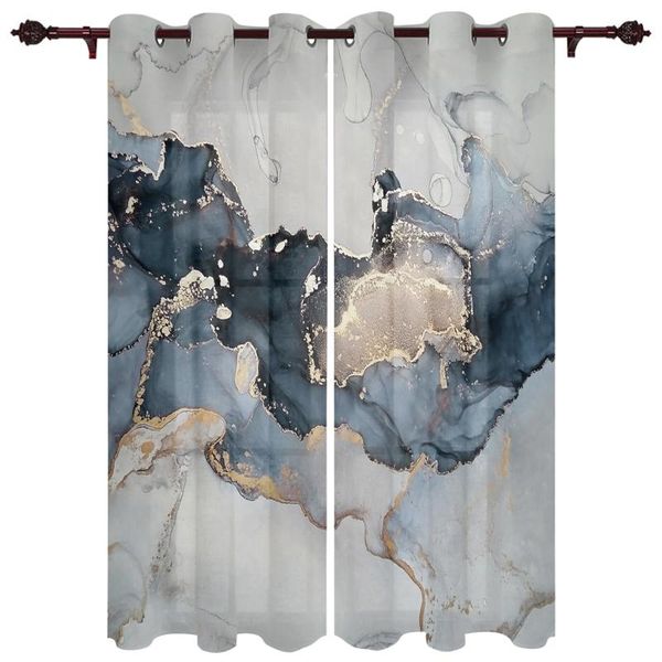 

curtain & drapes marble texture ink painting window curtains kitchen bedroom decor christmas home draperies for living room
