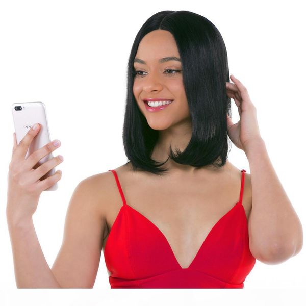 

2018 100% unprocessed virgin remy human hair natural straight natural color medium new aaaaaa full lace wig for women, Black;brown