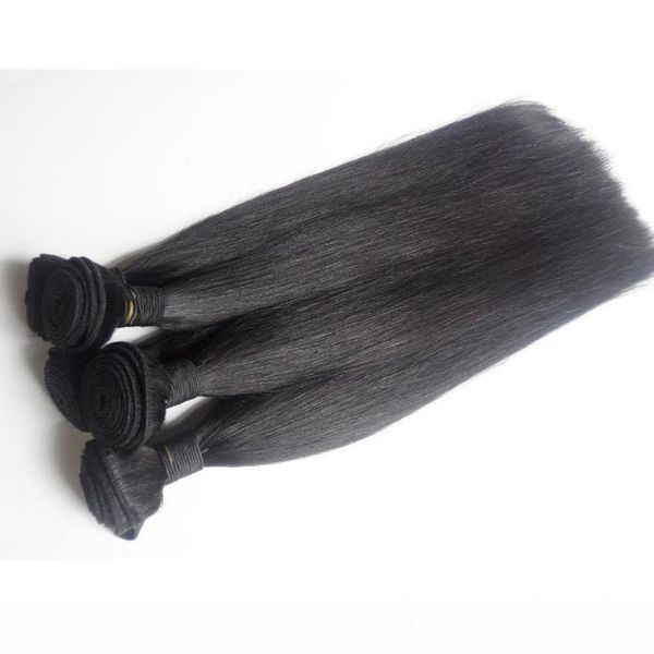 

brazilian straight virgin human hair weave bundles 7a grade 3 4 5pc peruvian malaysian indian cambodian mongolian remy hair extension, Black