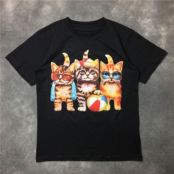 

men casual round neck print t shirt couple fashion hip hop short sleeved t shirt size s-xxl, White;black