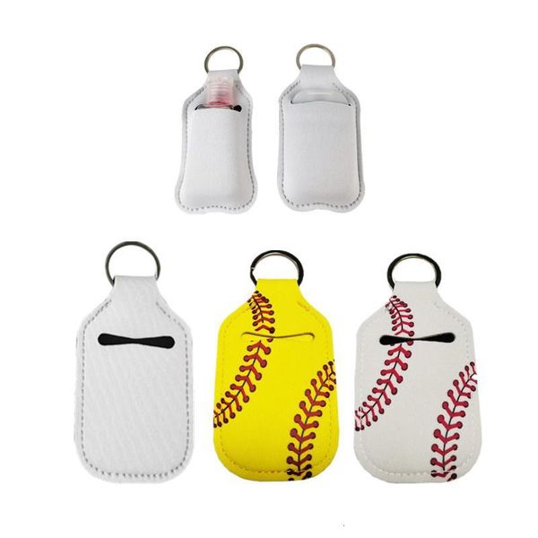 

7jmmsanitizer keychain bags key rings hand soap bottle holder neoprene 10*6cm dhl gwf2634