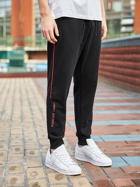 

2021 new sweatpants men brand clothing fashion trousers male spring pants for men azz902048, Black