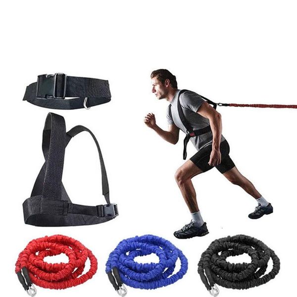 

1 set 3m double running resistance band training pull rope stretch ropes explosive force jumping workout equipment