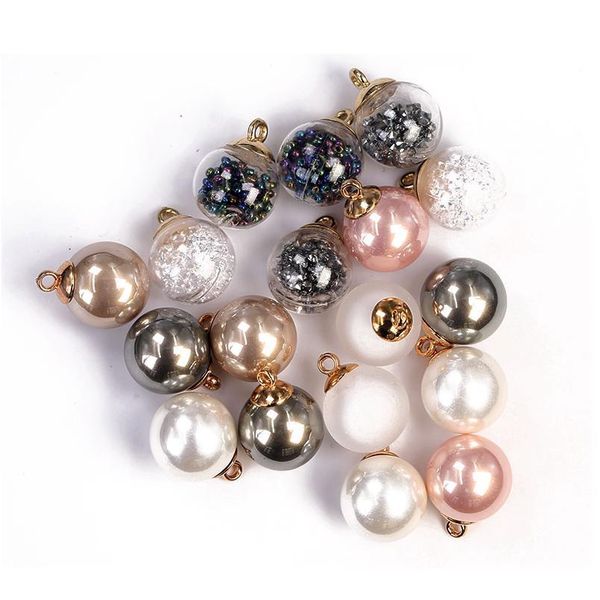 

16mm fashion women wear pearl buttons for clothing ball button round bead pink sew on clothes sewing accessories garm bbytbd, Blike;white