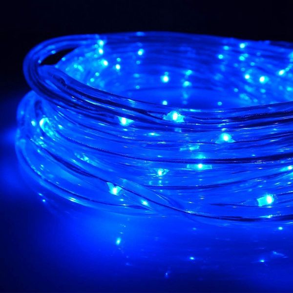 

solar rope string light 12m 100led garden outdoor waterproof christmas lamp wedding party trees home party decoration