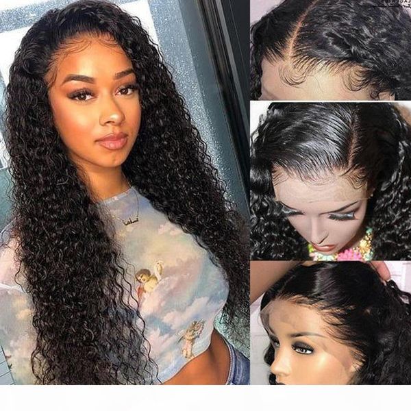 

deep curly human hair wig lace front human hair wigs for black women preplucked glueless brazilian front lace wig remy 13x4