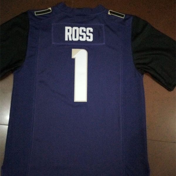 

men #1 john ross black white or purple washingtonn huskies alumni college jersey or custom any name or number jersey
