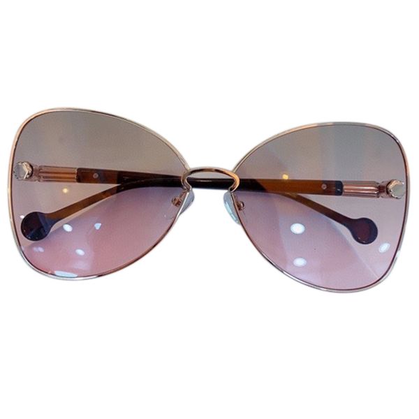 

irregular butterfly sunglasses for women 2020 fashion brand metal frame gradient sun glasses female uv400, White;black