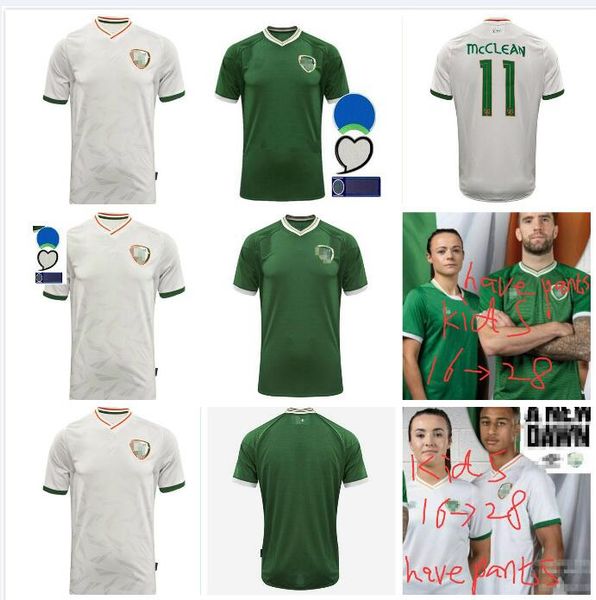 

20 21 # 11 mcclean kids soccer jersey keane mcclean brady coleman clark hendrick irish национальная команда 2020 2021 футбольная футболка, Black;yellow