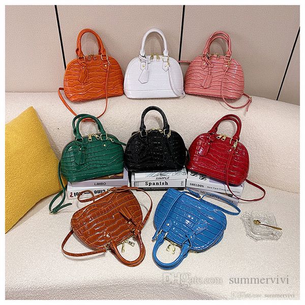 

fashion women stone grain shell satchel handbags ladies single shoulder bags designer lady pu leather messenger bags purse h0109