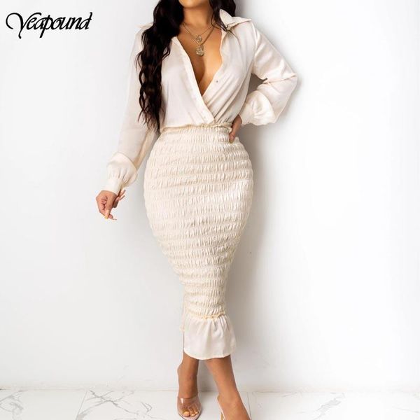 

управление леди женщины femal дамы с длинным рукавом рубашки глубокий v платье sexy сборки хем платье элегантный sexy party new, Black;gray